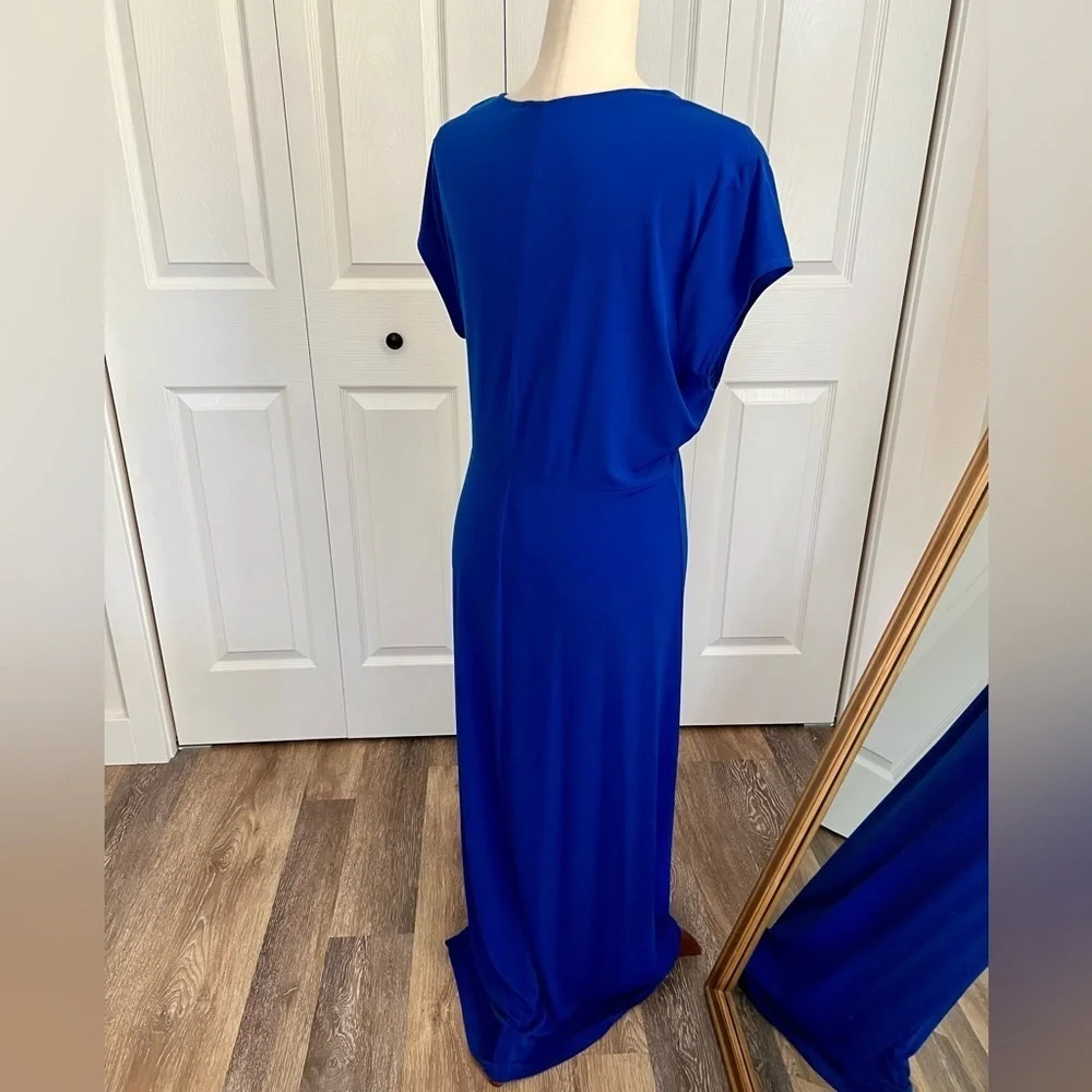 Laundry by design royal blue knot front maxi dress size 12 - Picture 2 of 3